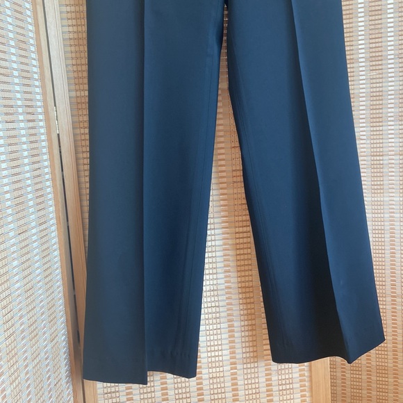 Suistudio crêpe high waist wide leg slim waist long tuxedo trousers 26waist - Picture 3 of 10